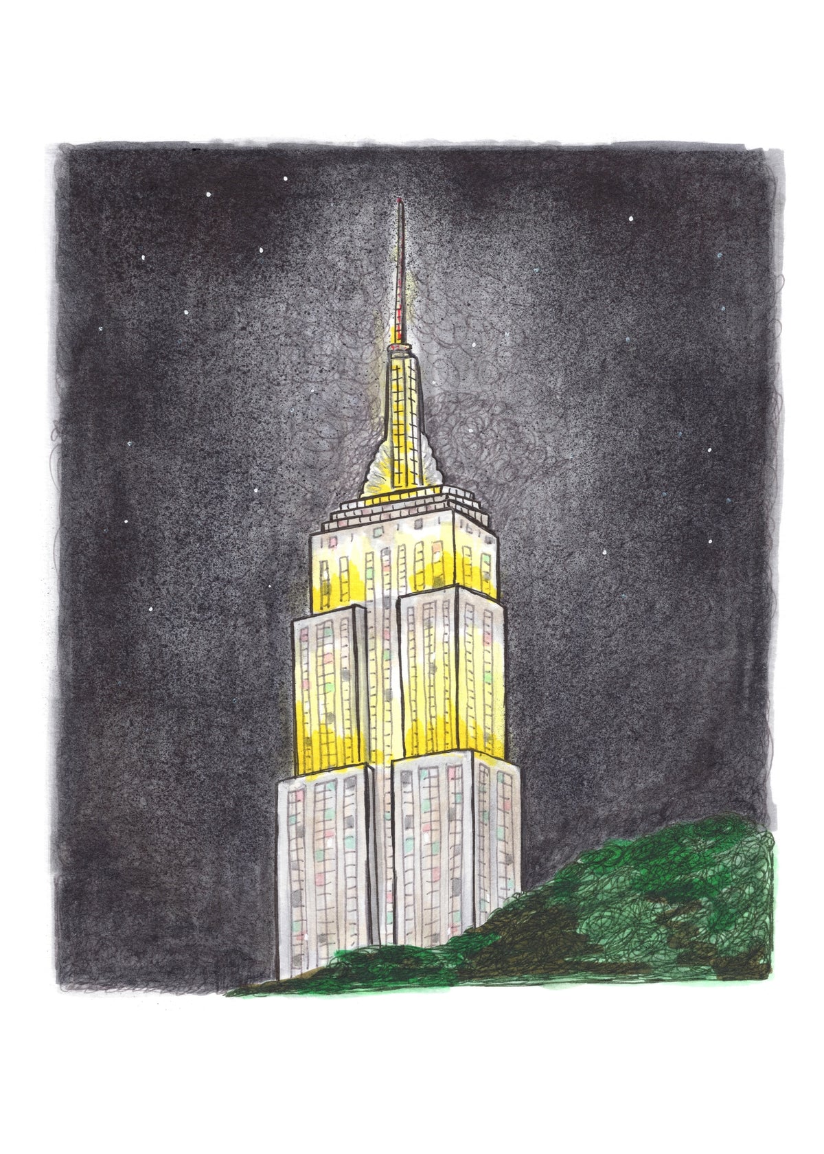 Empire State Building at night