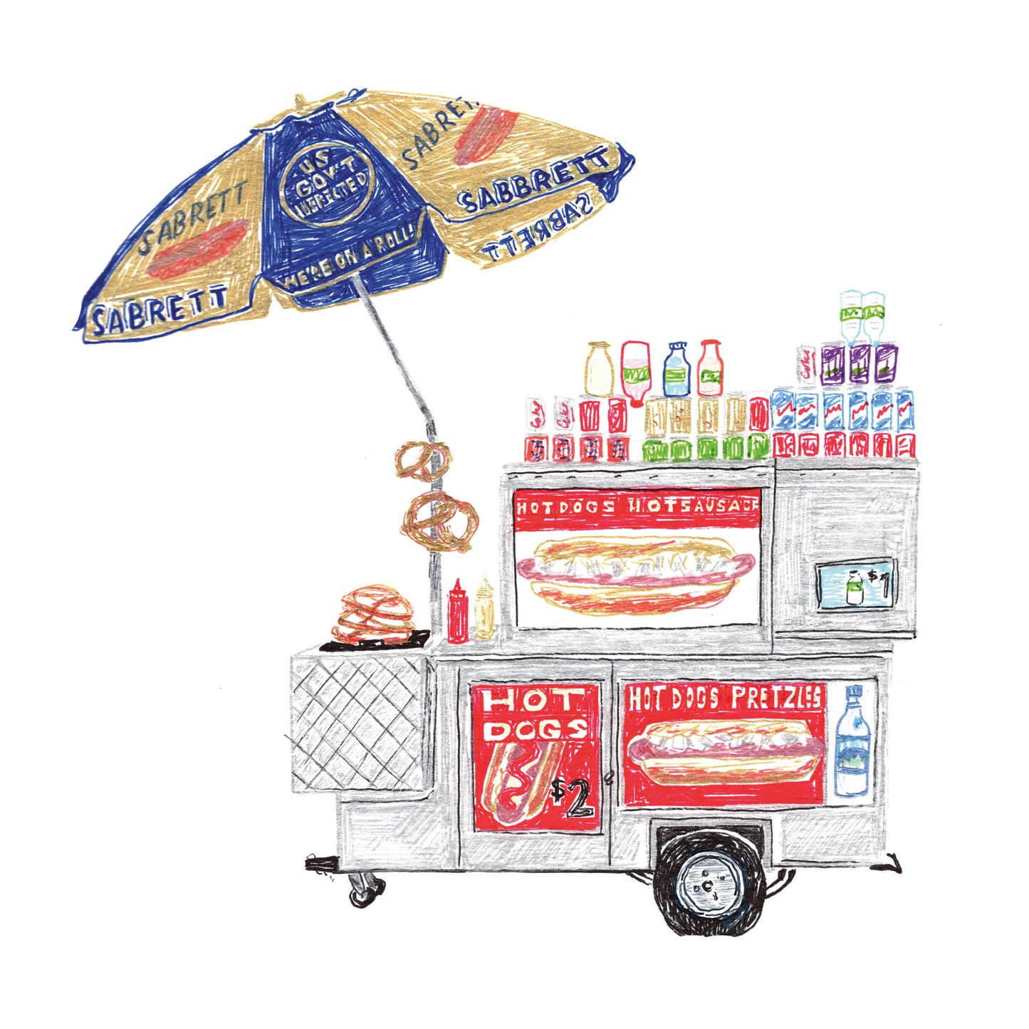Hot dog cart!
