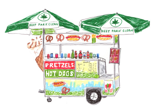 NYC Parks pretzel cart