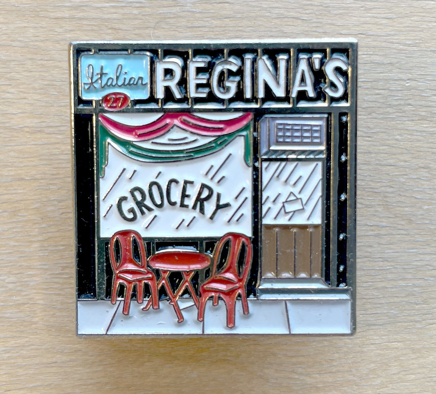 Regina's Grocery pin