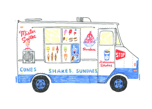 Mr Softee ice cream truck